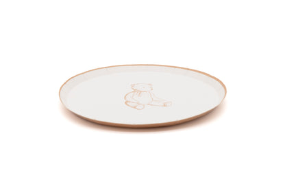 Beige Precious Baby Bear Dessert Plates