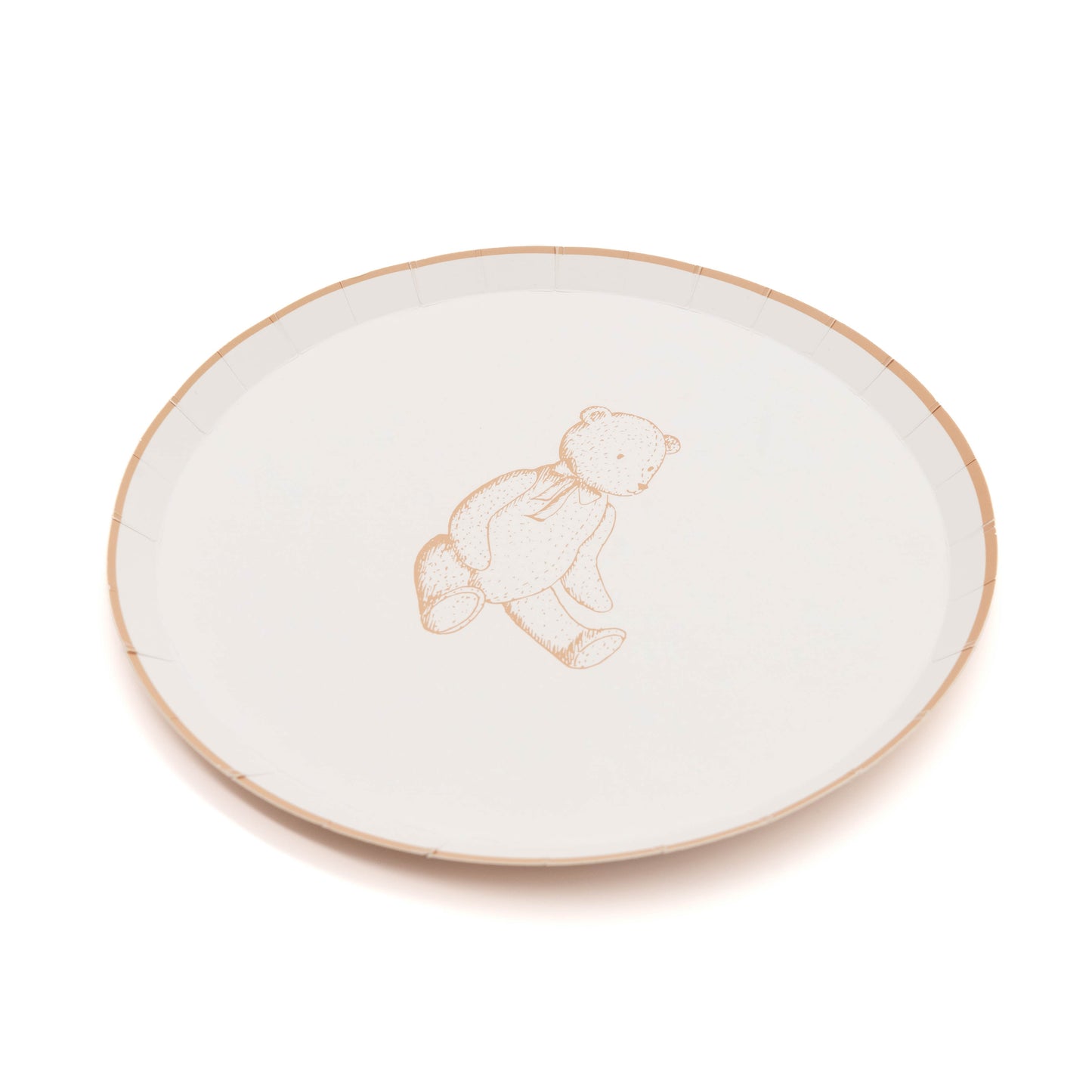 Beige Precious Baby Bear Dessert Plates