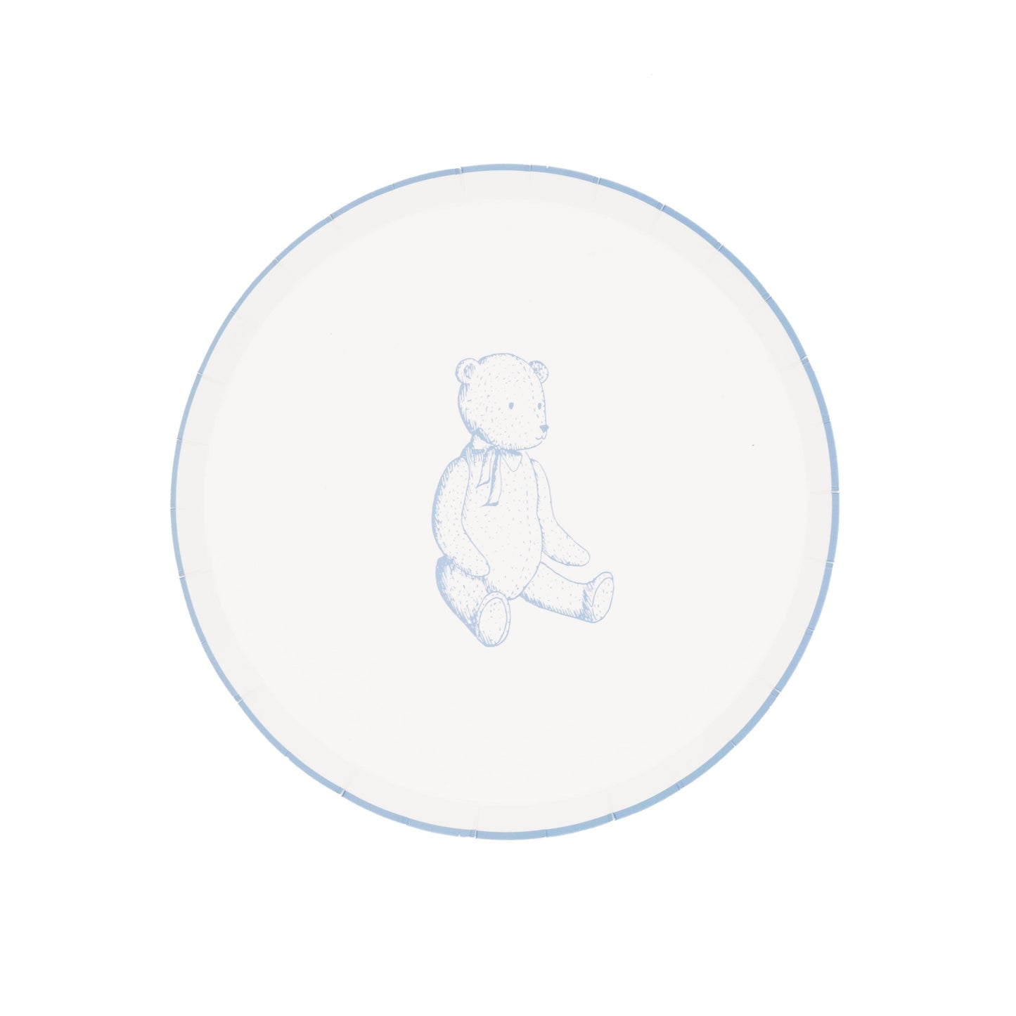 Blue Precious Baby Bear Dessert Plates