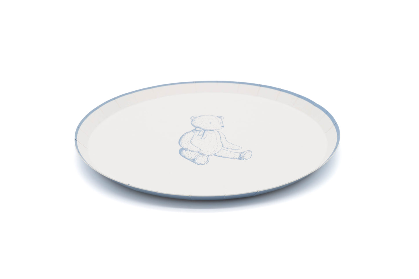 Blue Precious Baby Bear Dessert Plates