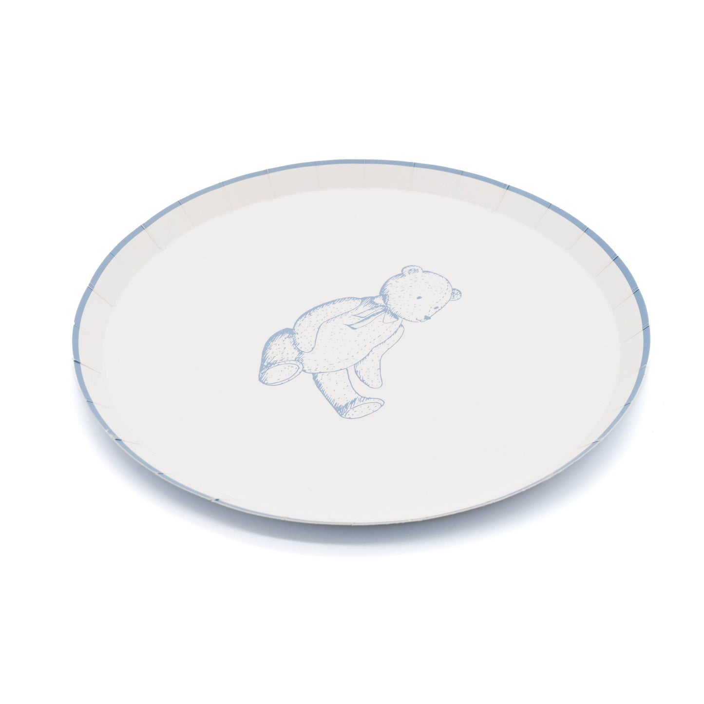 Blue Precious Baby Bear Dessert Plates