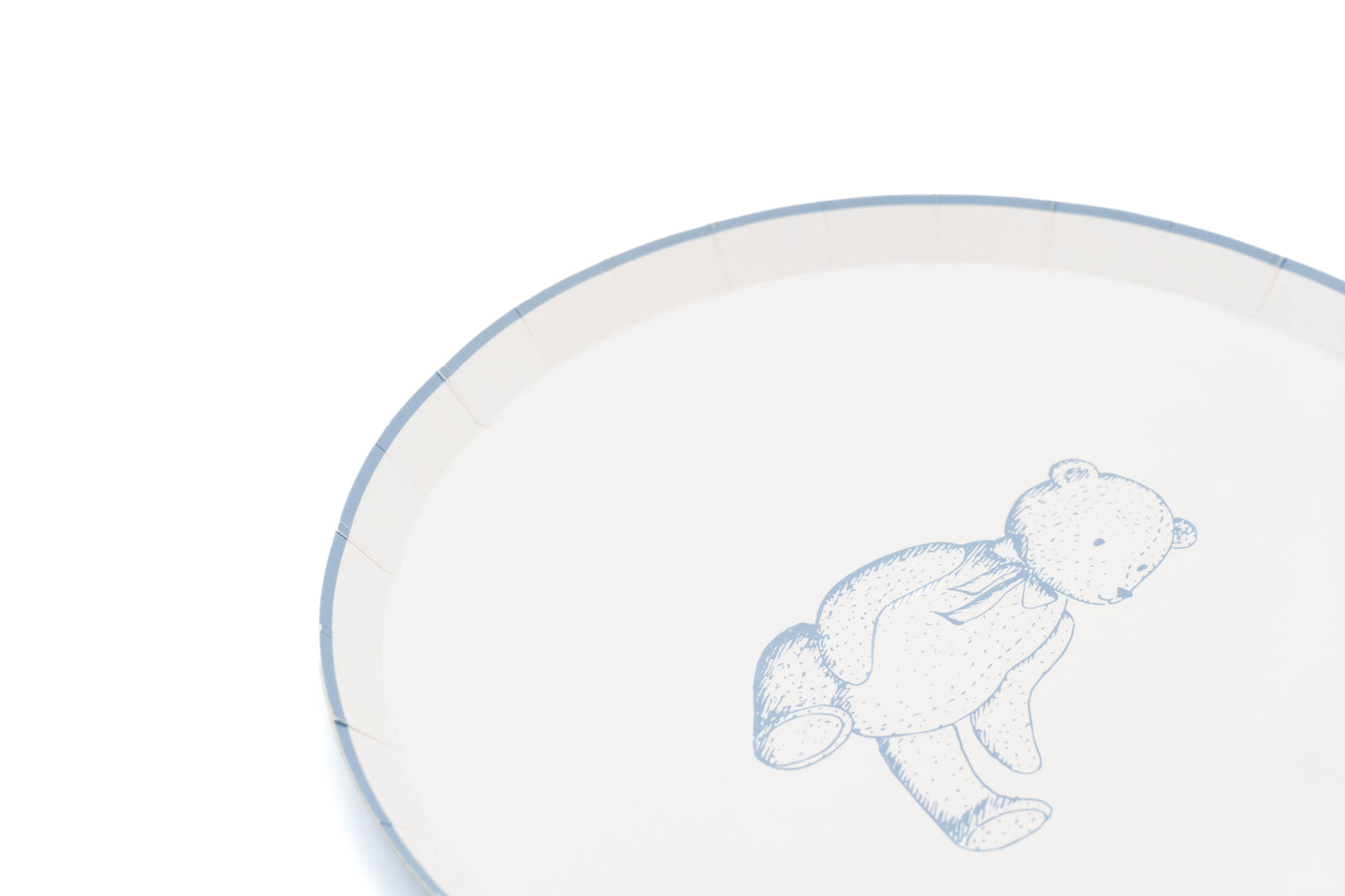 Blue Precious Baby Bear Dessert Plates