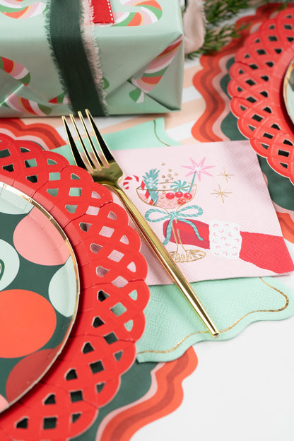 HOL25-GT4- Holiday Cheerful Guest Towels