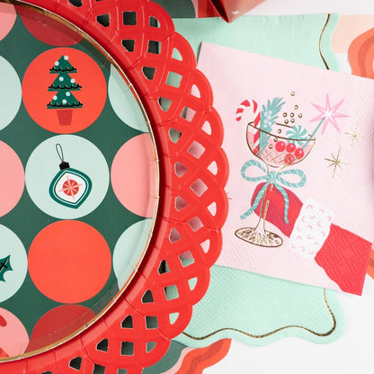 HOL25-GT4- Holiday Cheerful Guest Towels