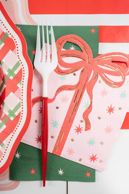 Holiday Present Vintage Christmas Napkins