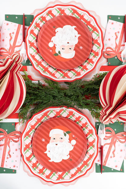 Holiday Present Vintage Christmas Napkins