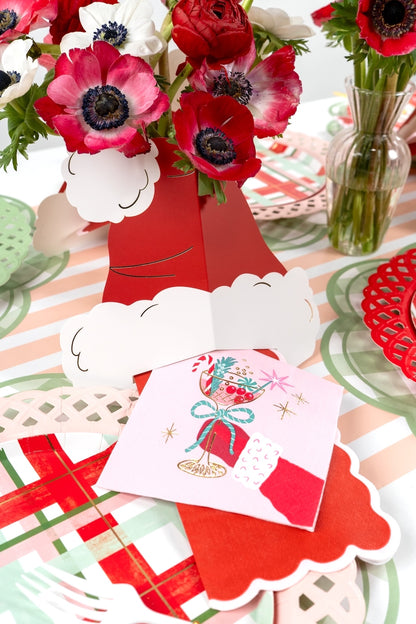 Paper Santa Hat Napkin Holders
