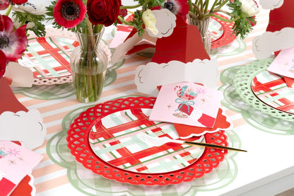 HOL25-DP6- Cheerful Plaid Small Plates