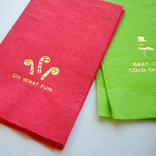 Modern Christmas Guest Towels