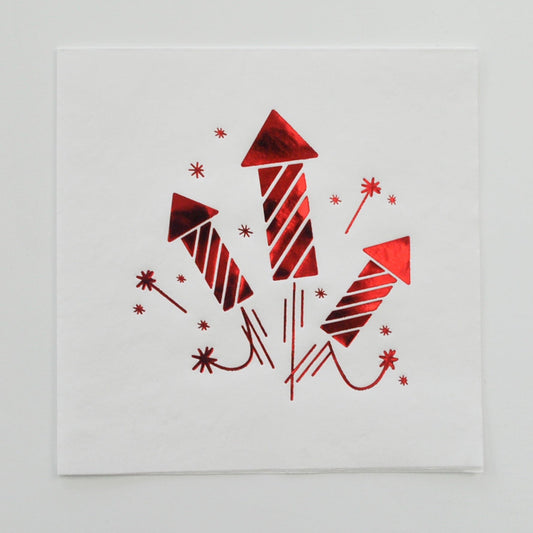 Red Firecracker Dinner Napkins