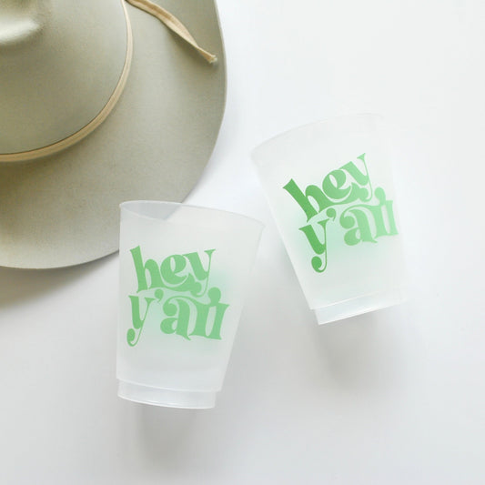 CUP-FF-YALLMINT-129- Hey Y'all Mint Reusable Frost Flex Cups