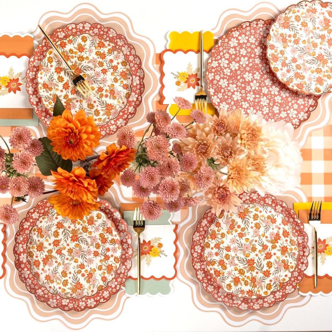 Autumn Floral Dinner Plates