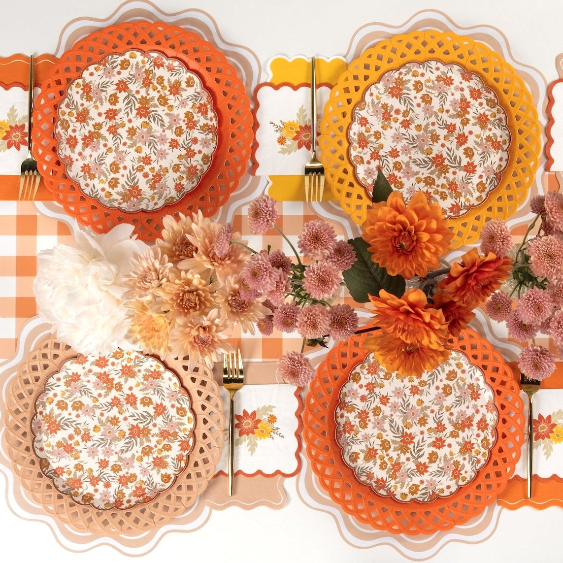 Autumn Floral Cocktail Napkins