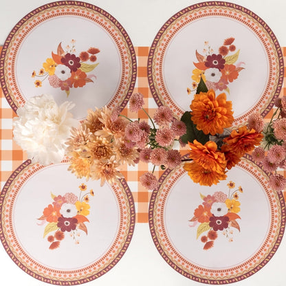 Harvest Floral Round Placemats