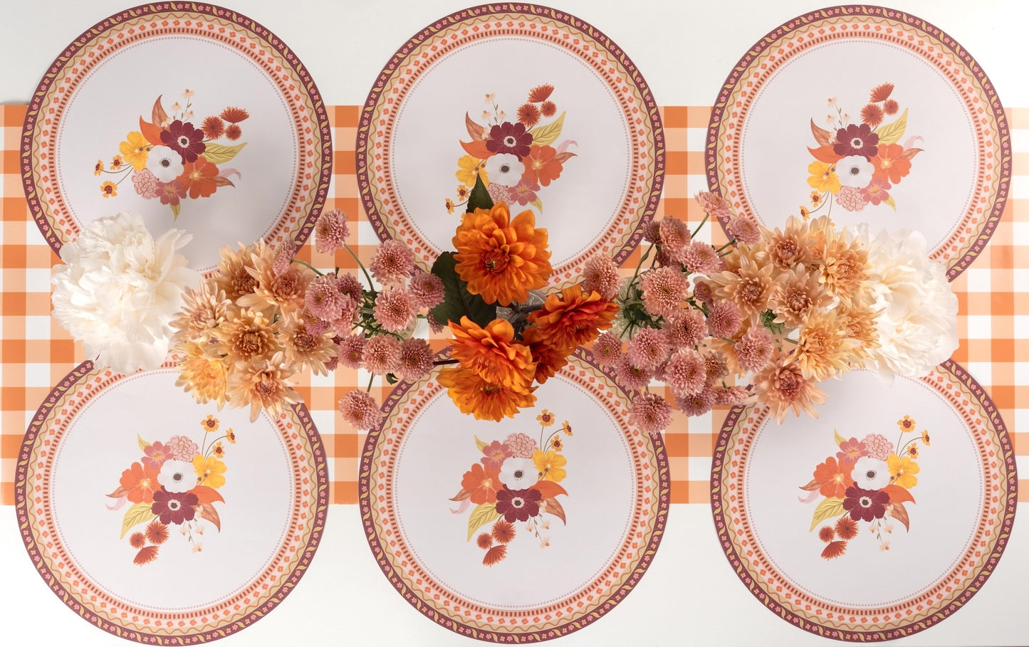 Harvest Floral Round Placemats