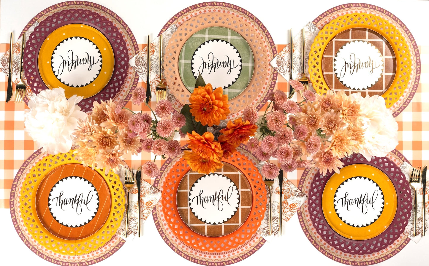 Light Brown Basketweave Dinner Plates