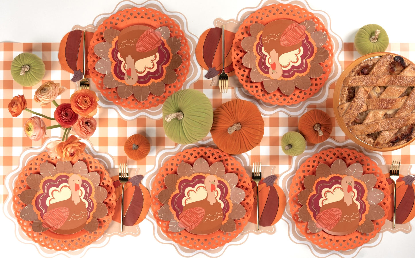 Thanksgiving Turkey Shaped Plates