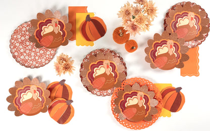 Thanksgiving Turkey Shaped Plates