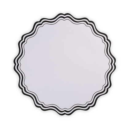Black & White Fancy Placemats