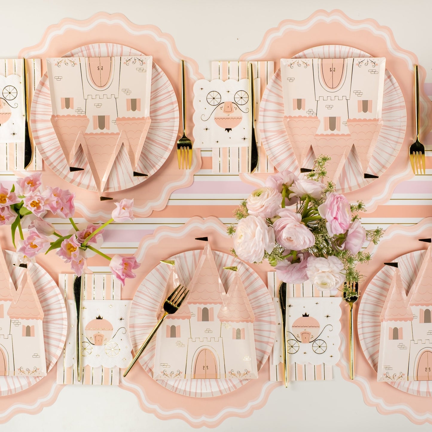 PRN25-DP4-Princess Castle Shaped Plates (PREORDER STARTS SHIPPING  08/15)