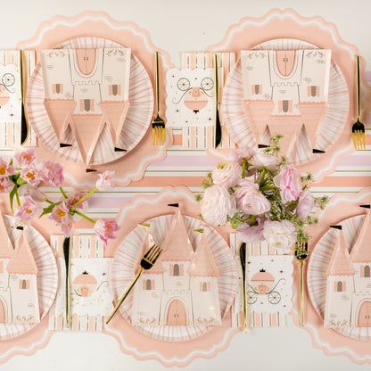 PRN25-DP4-Princess Castle Shaped Plates (PREORDER STARTS SHIPPING  08/15)