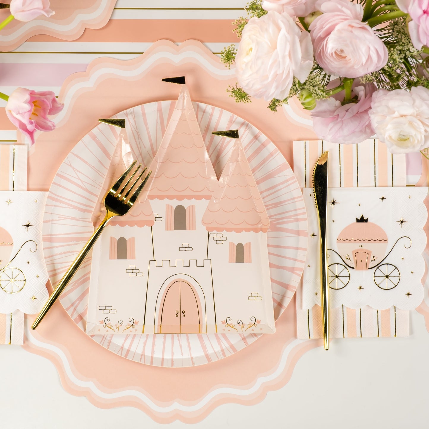 PRN25-DP4-Princess Castle Shaped Plates (PREORDER STARTS SHIPPING  08/15)