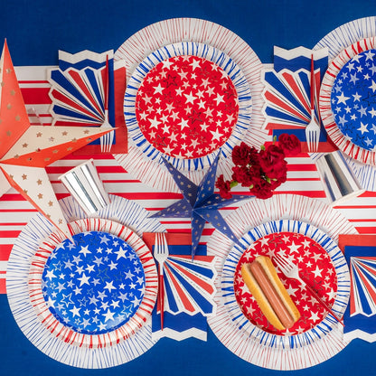 MCL25-PL26- Star Bright Round Paper Placemats