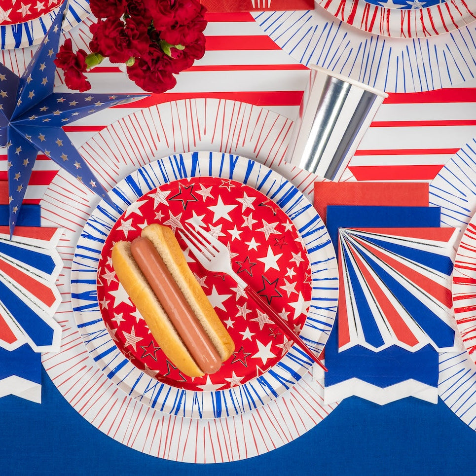 MCL25-PL26- Star Bright Round Paper Placemats