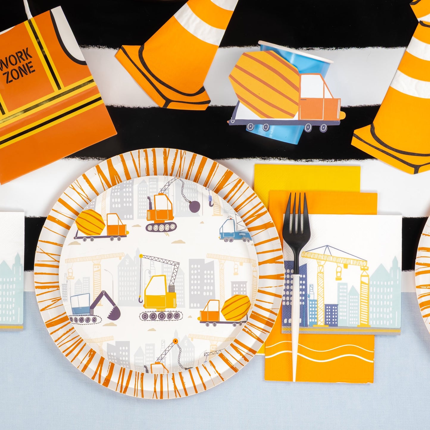 CONS25-CN2- Construction Beverage Napkins