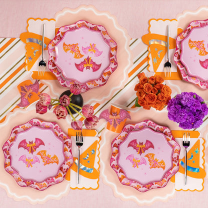 HAL25-DNP3- Bats & Bows Dinner Plates