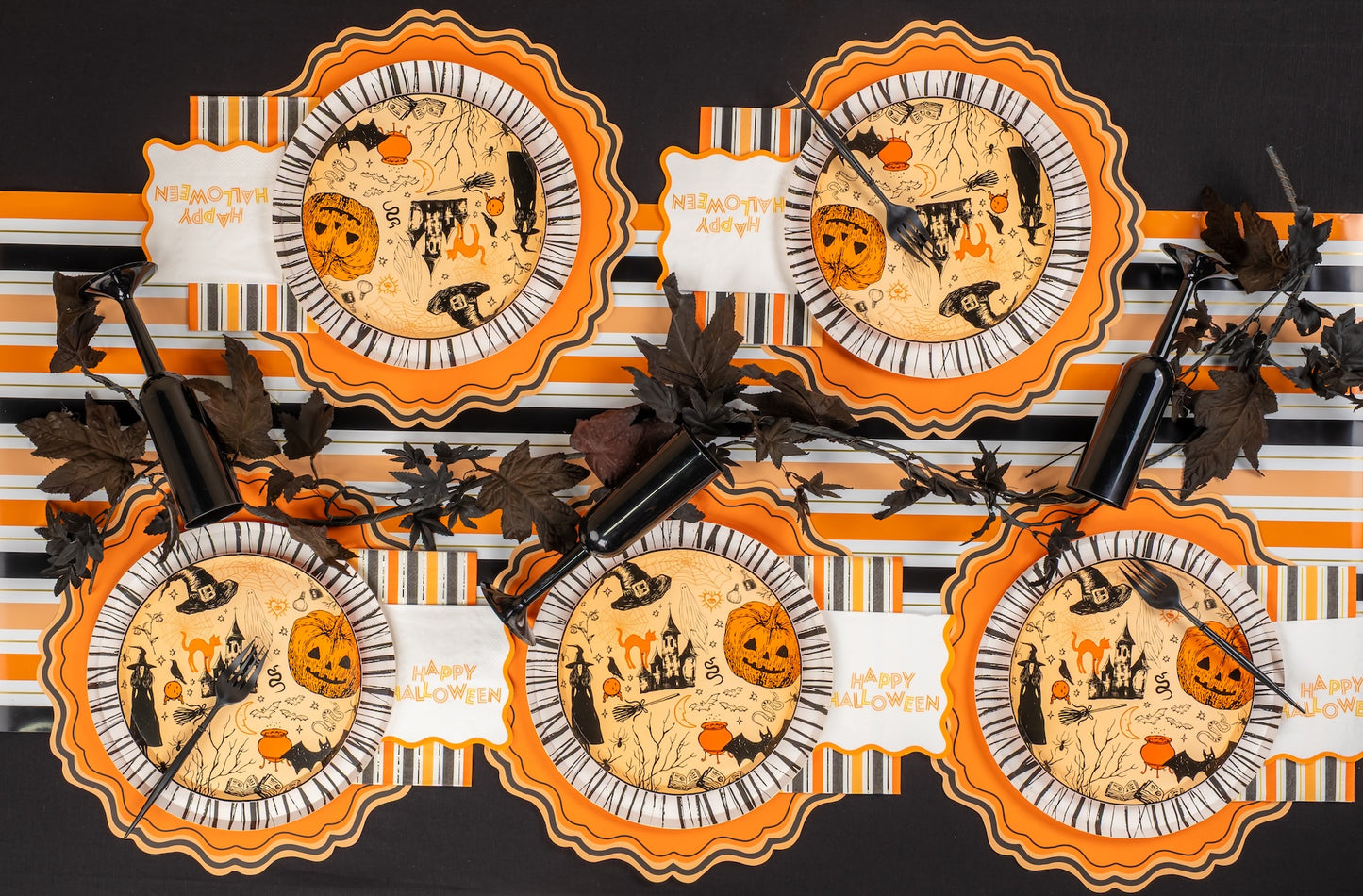 RAD24-DNP1- Radiance Black Dinner Paper Plates