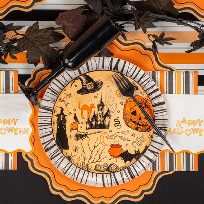MCL25-PL27- Halloween Fancy Paper Placemats