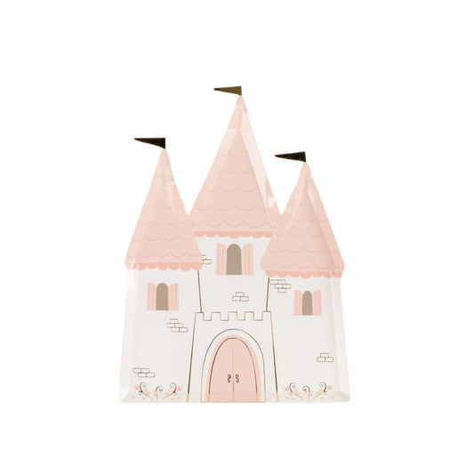 PRN25-DP4-Princess Castle Shaped Plates (PREORDER STARTS SHIPPING  08/15)
