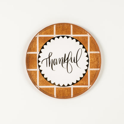 HAR25-DP3- Harvest Thankful Dessert Plates