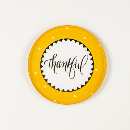HAR25-DP3- Harvest Thankful Dessert Plates
