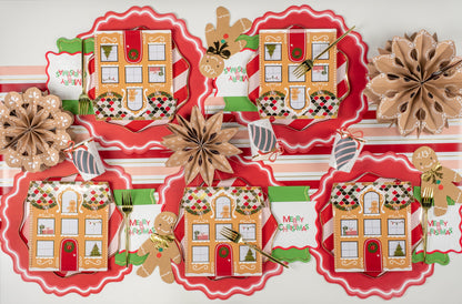 HOL25-PL6- Gingerbread Man Paper Placemats