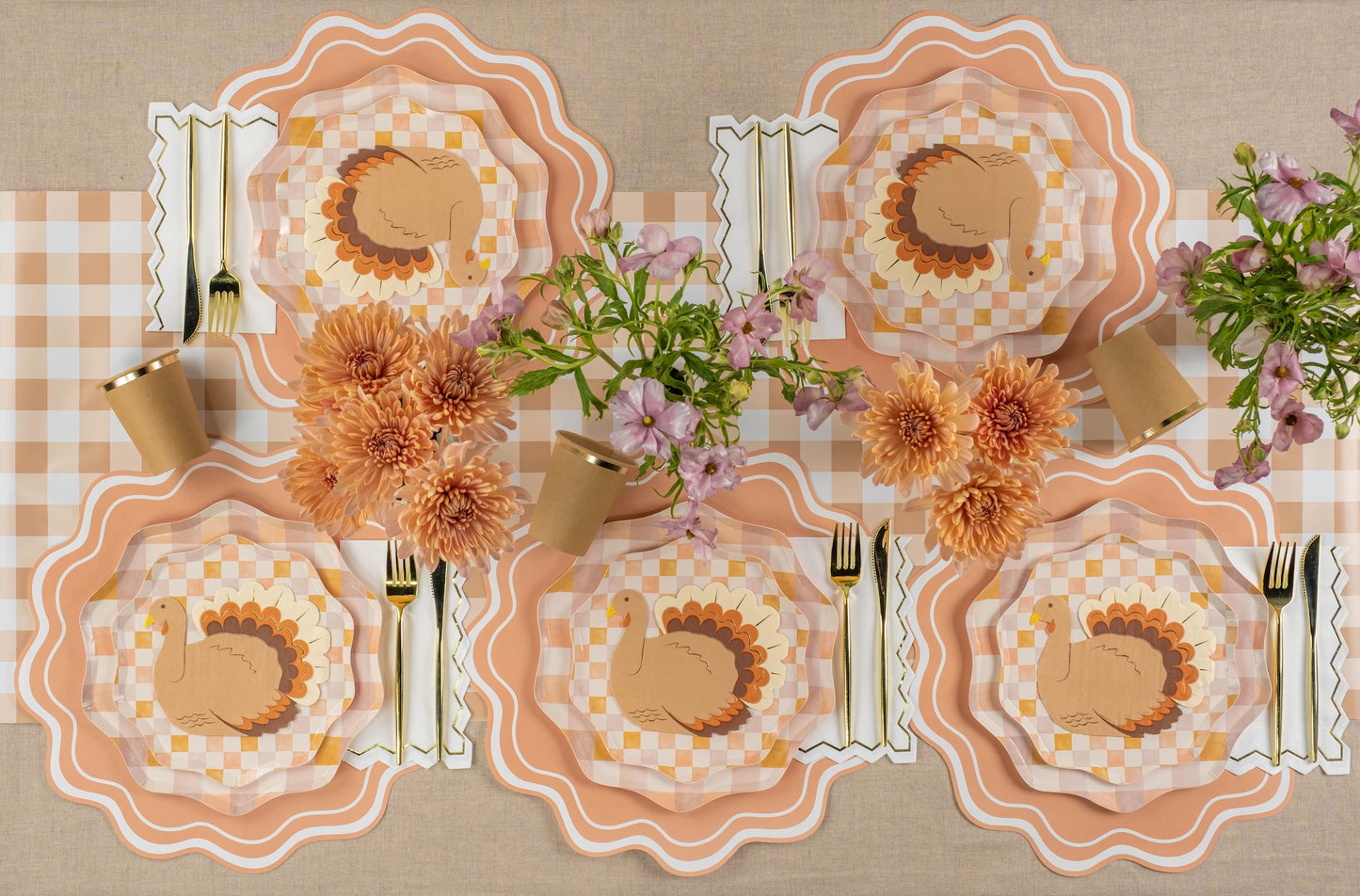 HMY25-DP1- Harmony Plaid Dessert Plates