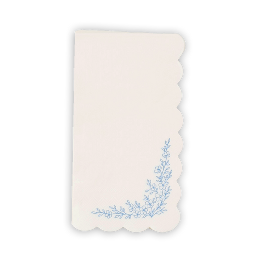 Floral Elegance Blue Guest Towels- Pre Order Ships January 20th