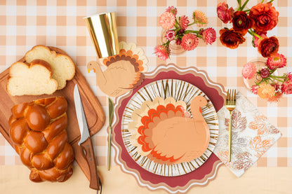 Harvest Turkey Dessert Paper Plates