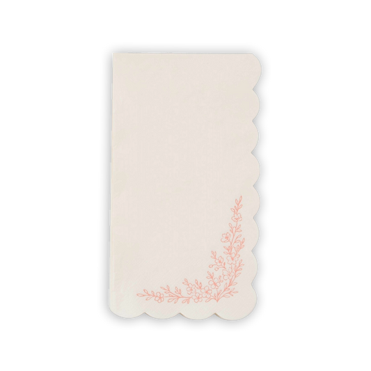 Floral Elegance Pink Guest Towels- Pre Order Ships January 20th