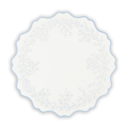 Floral Elegance Blue Placemats
