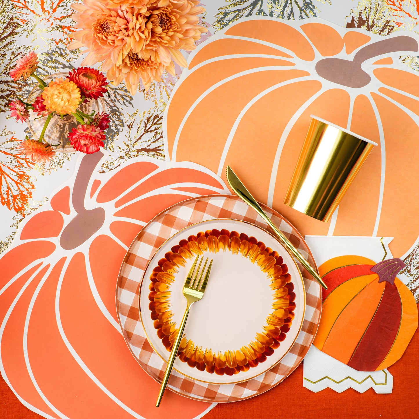 Harvest Pumpkins Paper Placemats | 3 Colors!