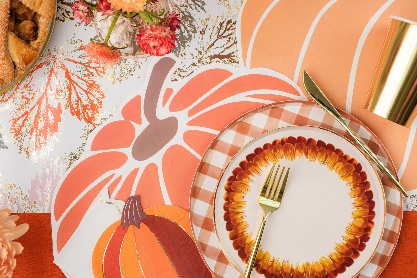 Falling Leaves Paper Table Runner