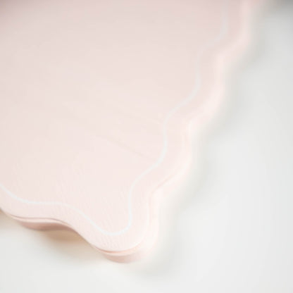 MCL25-GT17-Pink Scallop Guest Towels