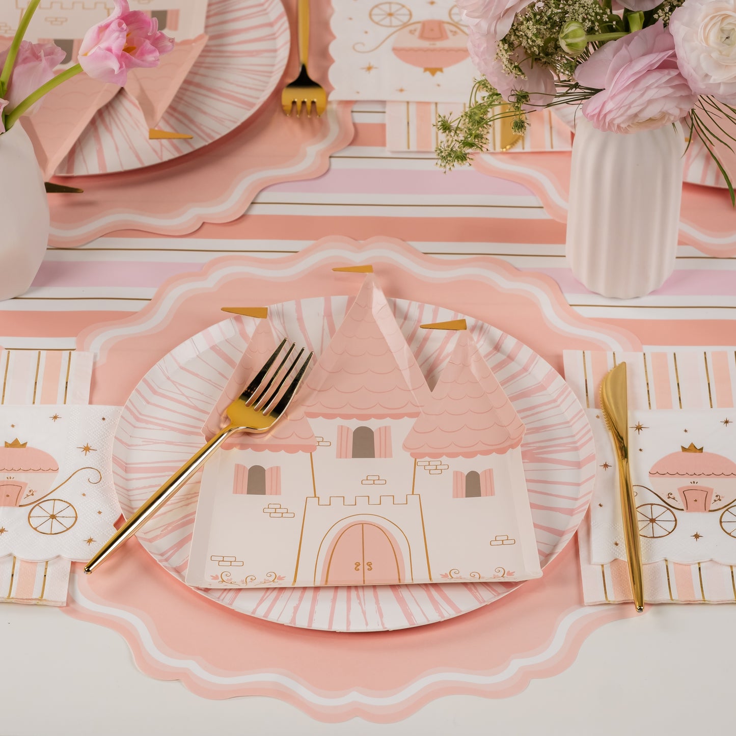 PRN25-DP4-Princess Castle Shaped Plates (PREORDER STARTS SHIPPING  08/15)