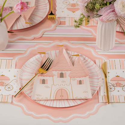 PRN25-DP4-Princess Castle Shaped Plates (PREORDER STARTS SHIPPING  08/15)