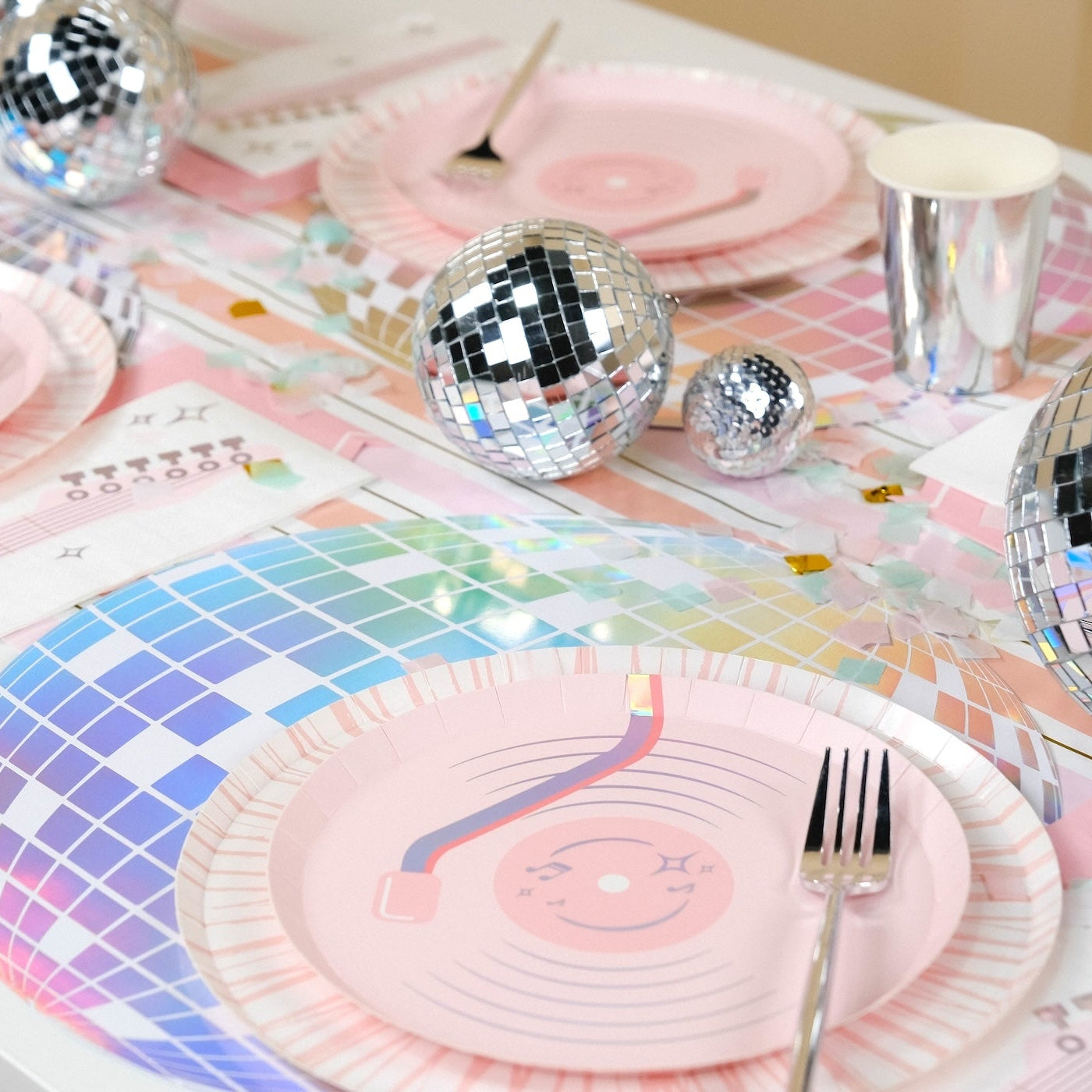 Pop Star Dance Party Disco Ball Placemats