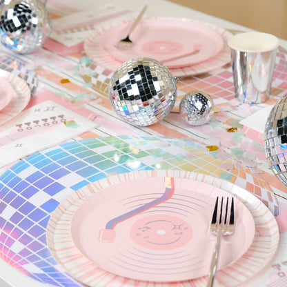 Pop Star Dance Party Vinyl Record Dessert Plates