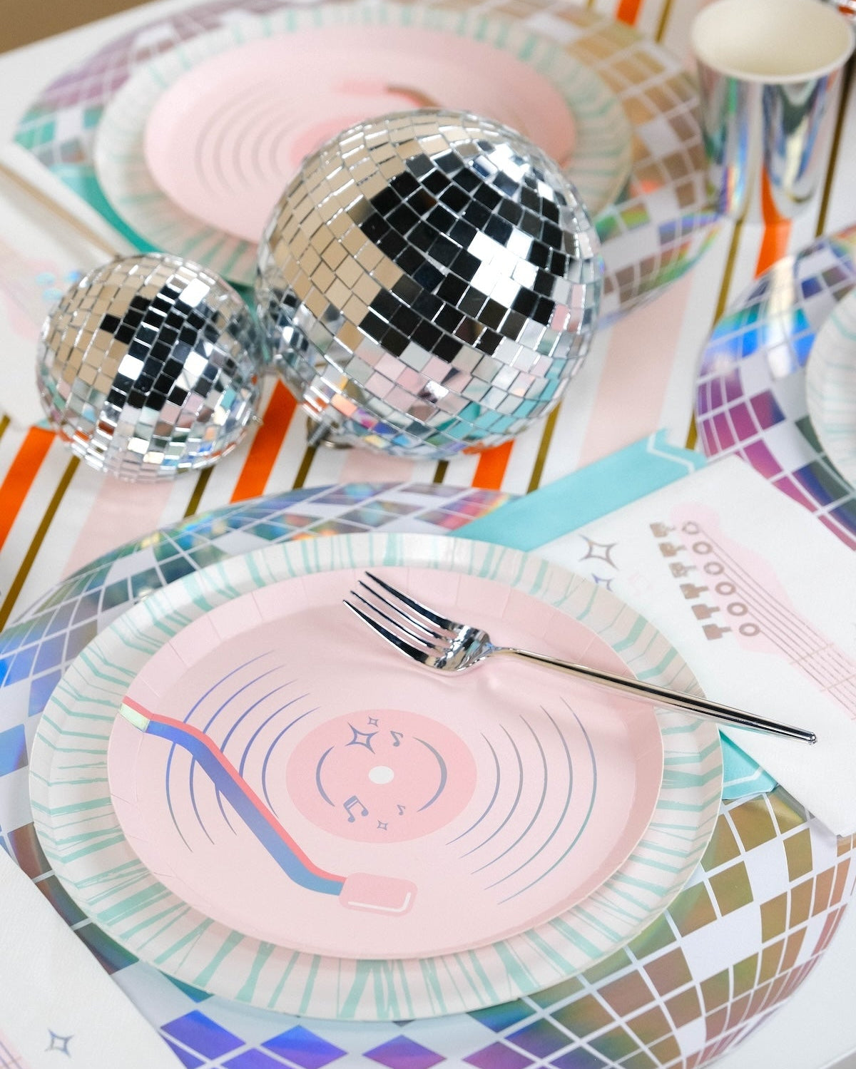 Pop Star Dance Party Disco Ball Placemats