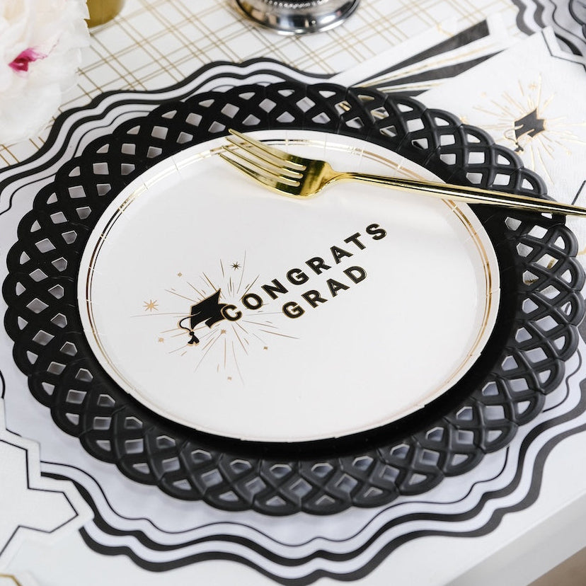 Congrats Grad Graduation Dessert Plates